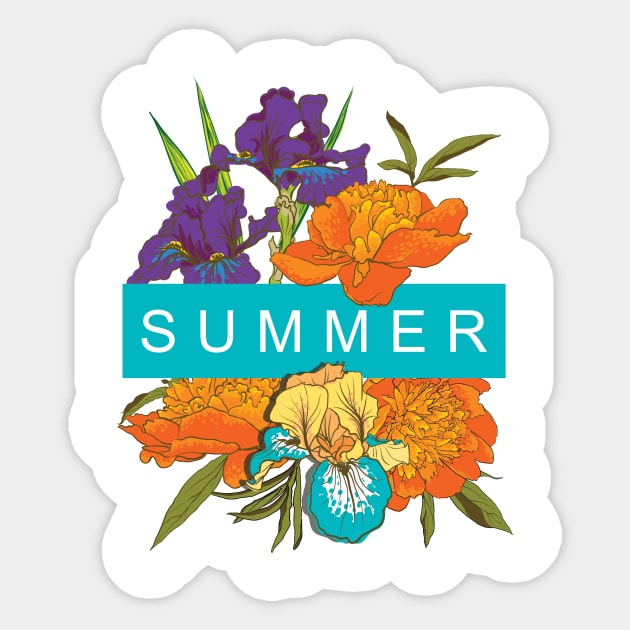 Summer #8 Sticker by Olga Berlet